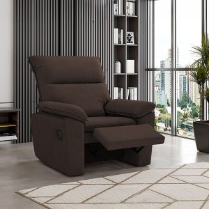 Poltrona Reclinável Nobuck Premium